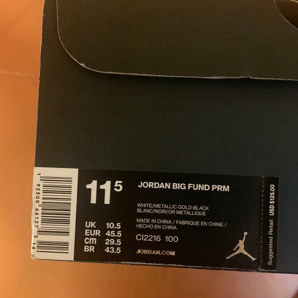 Jordan Big Fund size 11.5
